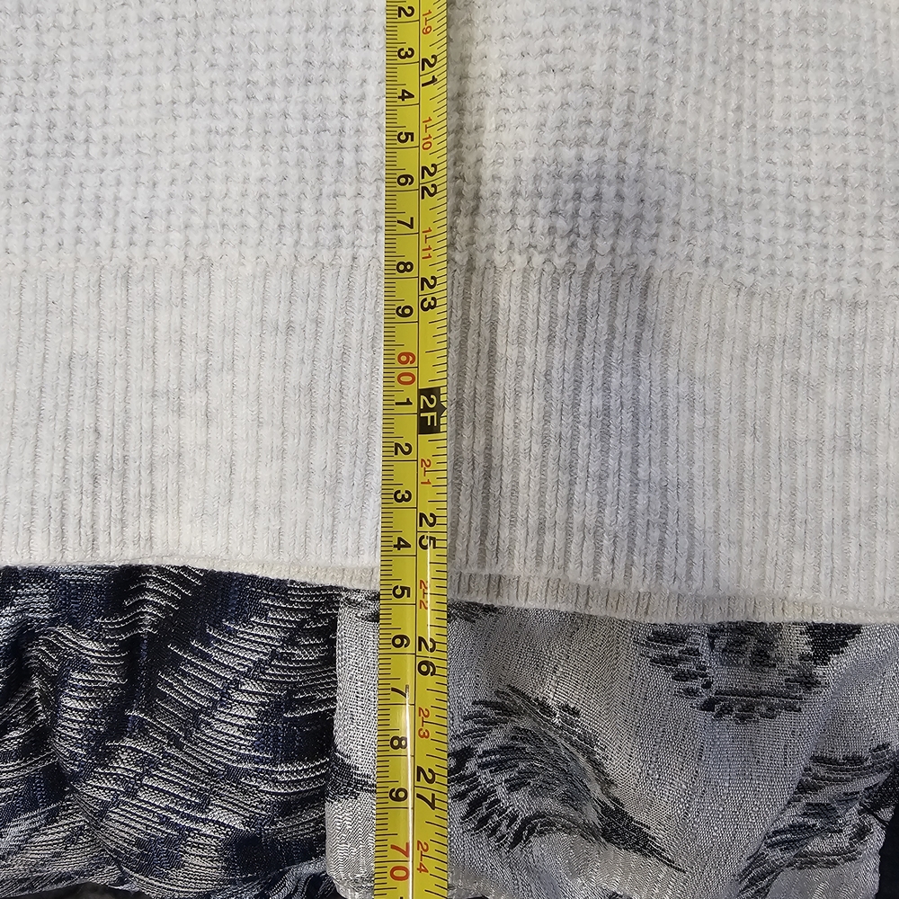Aerie Cream Waffle Knit Sweater Collared Pullover Cotton Blend Soft Cozy Relaxed - Picture 11 of 11